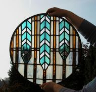 Memorial window for Mrs Bromley